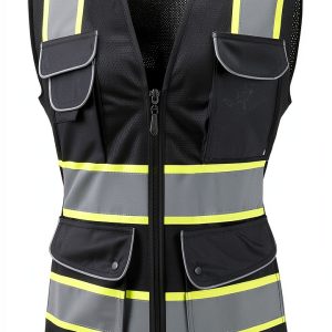 JKSafety Women Hi-Vis Reflective Vest Neon Lightweight ANSI-0
